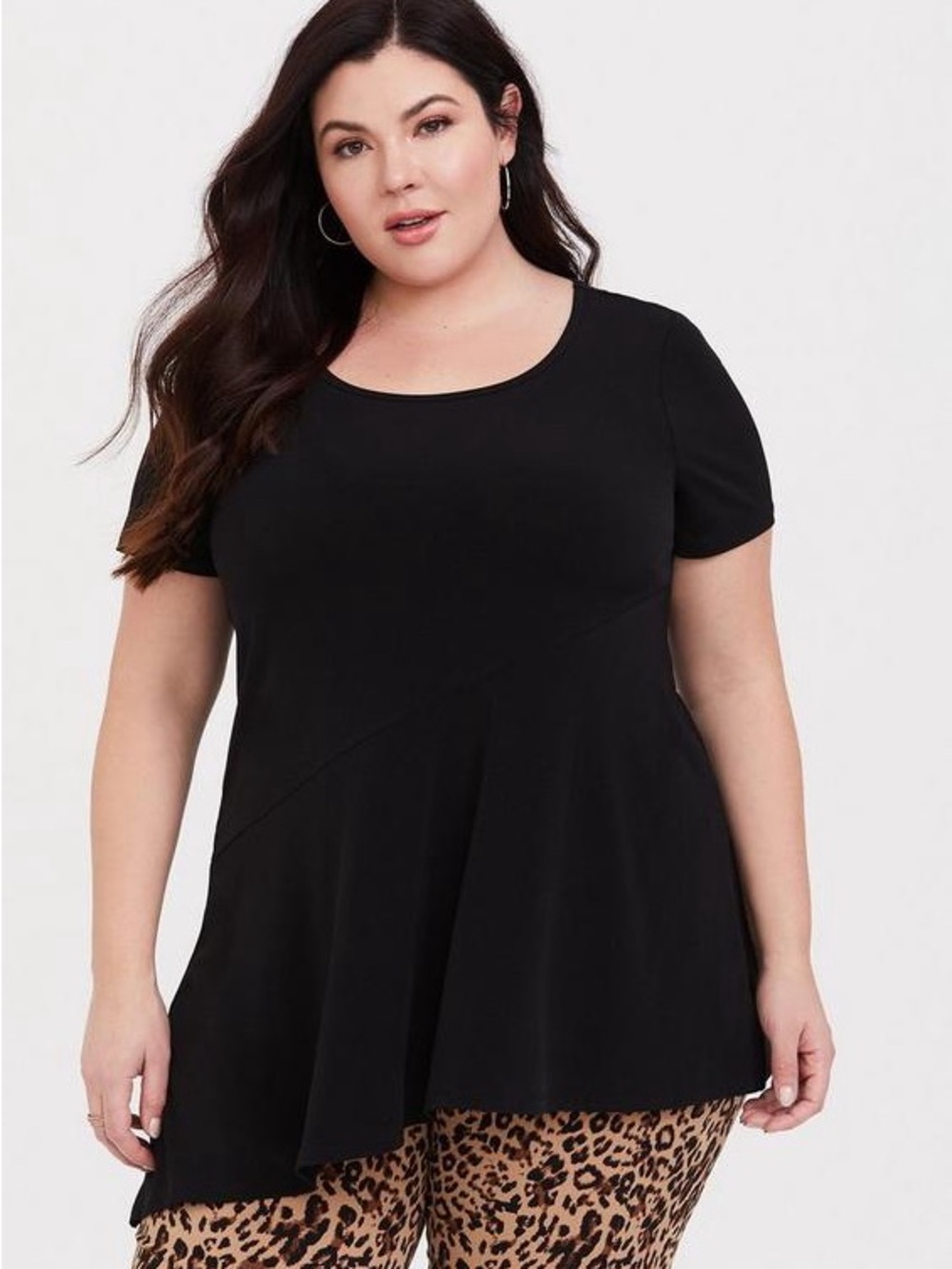 Torrid Studio Knit Asymmetrical Top size 1